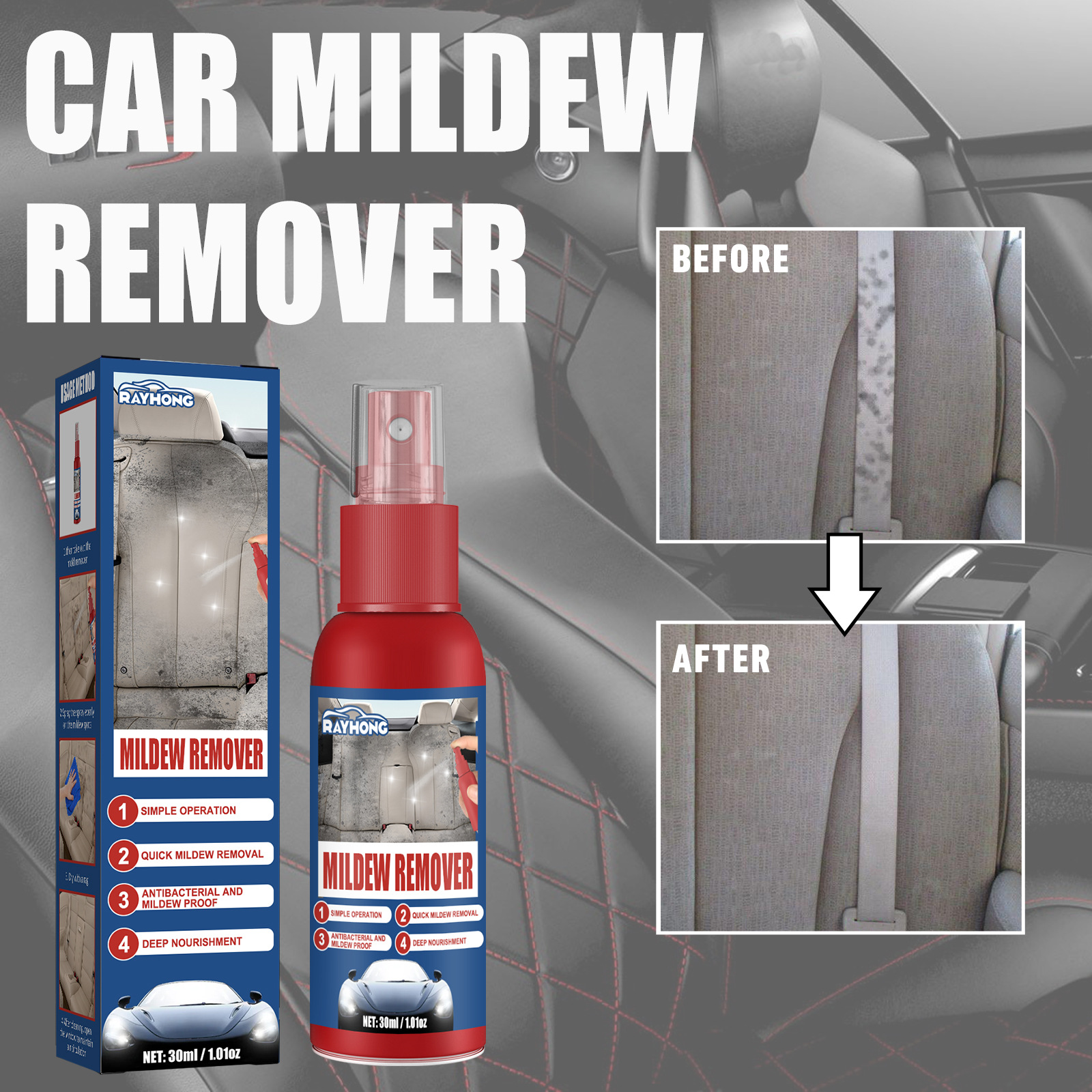 Main product image of Automotive Interior Mold and Mildew Remover Spray