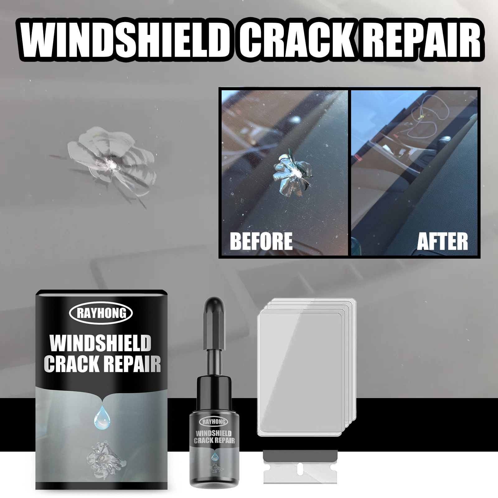 Main product image of Automotive Windshield Crack and Chip Repair Agent