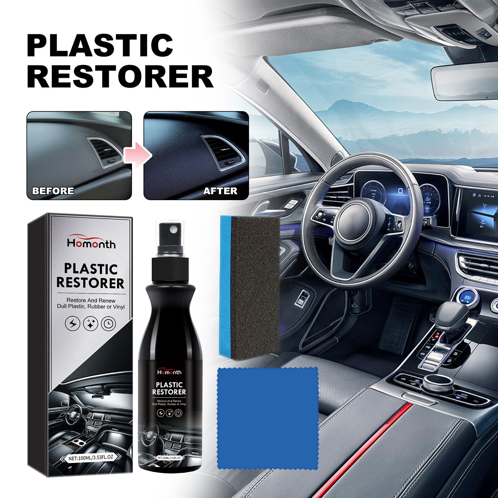 Main product image of Automotive Plastic Trim Restoration and Cleaning Fluid