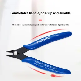 Product image of Angled Nose Electronic Pliers with Plastic Grips