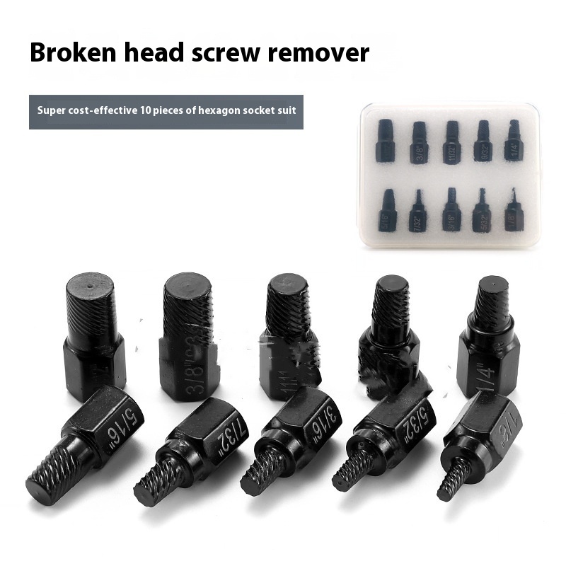 Main product image of 10-Piece Broken Stud Extractor Wrench Set