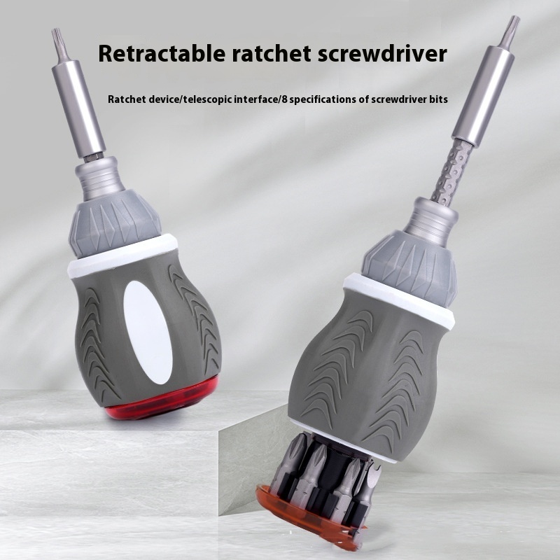 Main product image of Ratchet Screwdriver Set, Retractable Adjustable Length