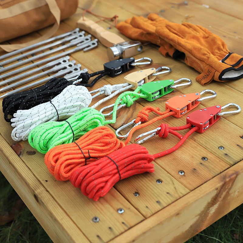Main product image of Reflective Rope and Pulley for Tent Guy Lines