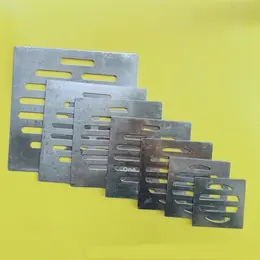 Product image of Square Stainless Steel Floor Drain Cover, Large Row Filter