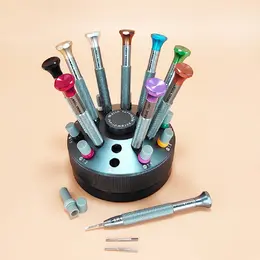 Product image of Precision Screwdriver Set for Watch Repair, Thick Handles, Swivel Caps