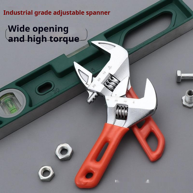 Main product image of Adjustable Wrench, Large Jaw Opening, Short Handle Design