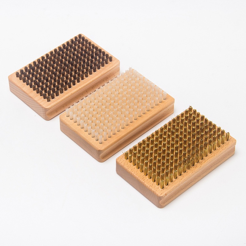 Main product image of Cleaning and Polishing Brush Set, Nylon, Copper Wire, Horsehair