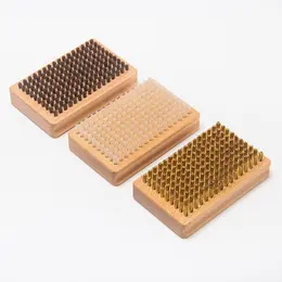 Product image of Cleaning and Polishing Brush Set, Nylon, Copper Wire, Horsehair