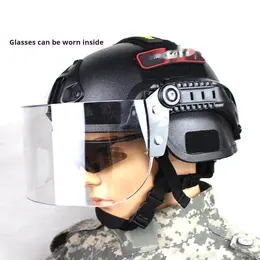 Product image of Anti-riot Helmet with Transparent Visor for Industrial Security