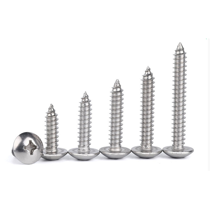 Main product image of Stainless Steel Phillips Pan Head Self-Tapping Screws, Large Head