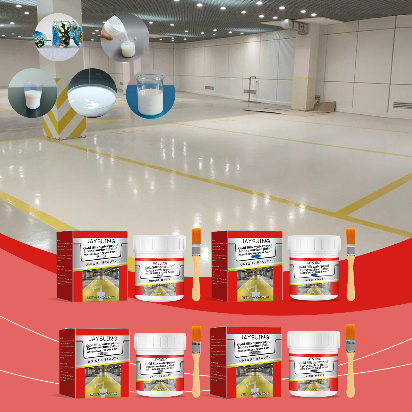 Main product image of Heavy-Duty Waterproof Epoxy Paint for Floors and Walls