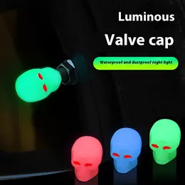 Product image of Luminous Skull Car Tire Valve Stem Caps