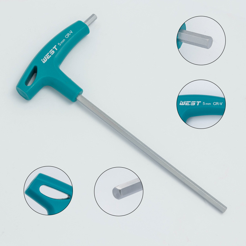Main product image of S2 Weihao T-Type L-Type Double-Headed Allen Wrench with Lengthened Rubber Handle