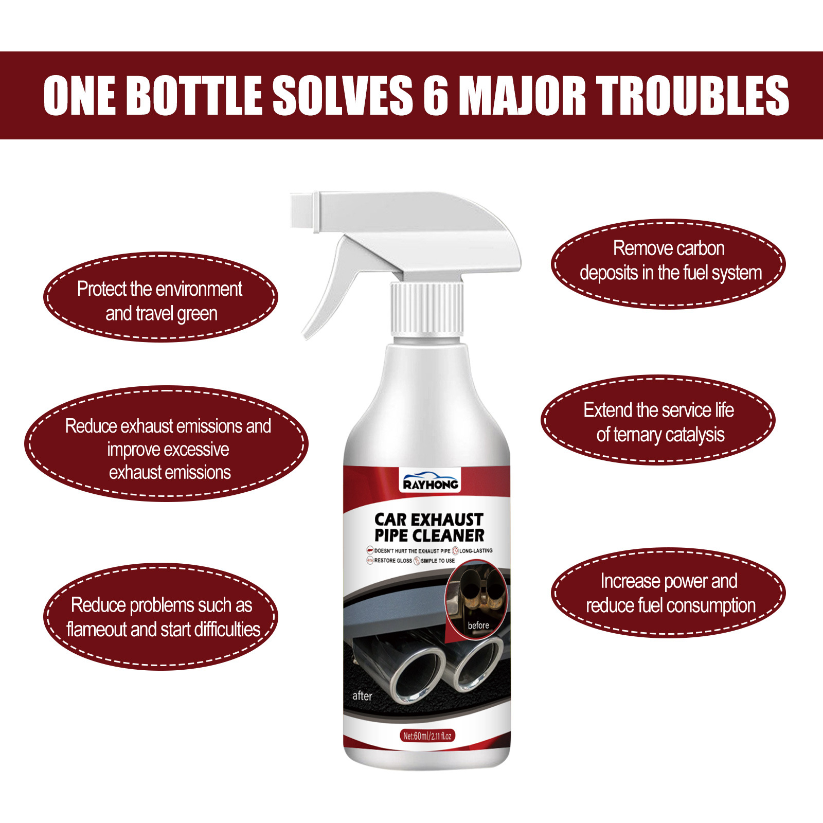 Main product image of Automotive Exhaust Pipe Rust Remover and Cleaner