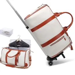 Product image of Folding Trolley Travel Bag, Large Capacity, Black