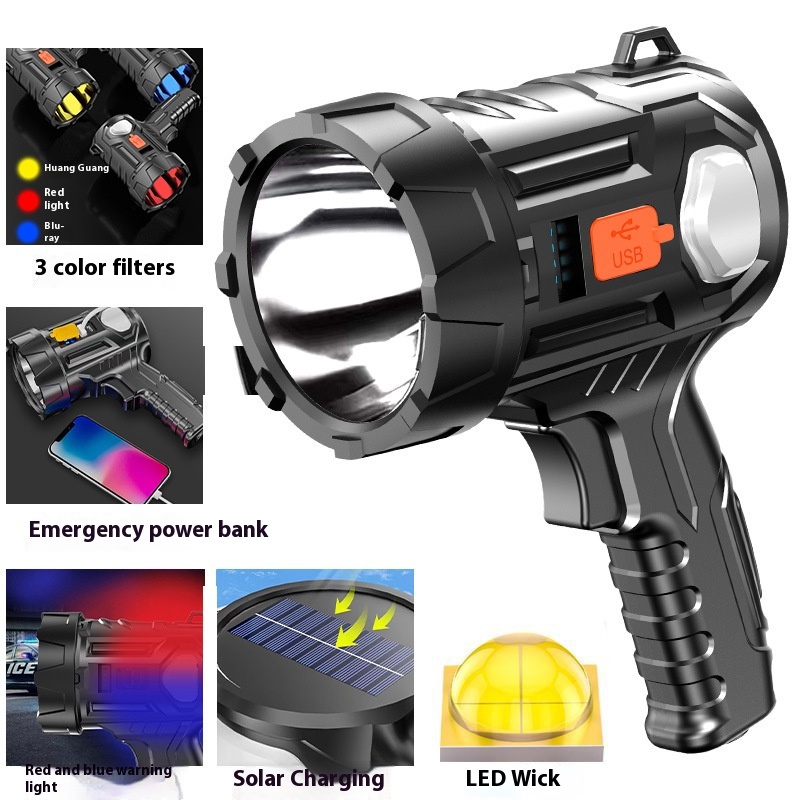 Main product image of Long-Range USB Rechargeable Emergency Flashlight