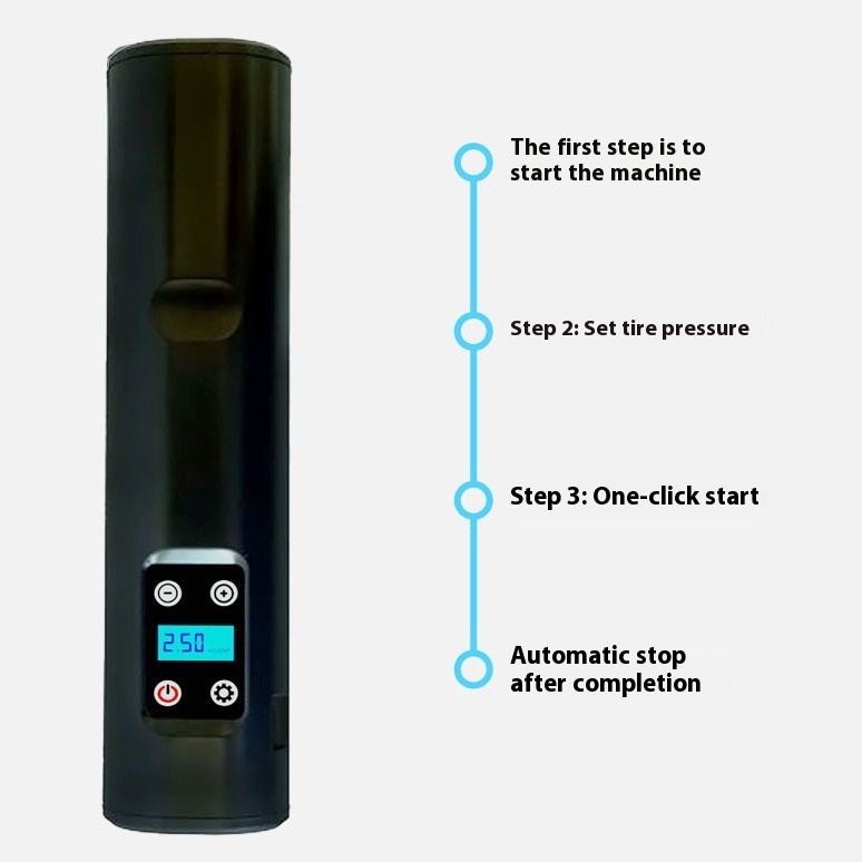 Main product image of Portable Wireless Tire Inflator for Automotive and Motorcycle
