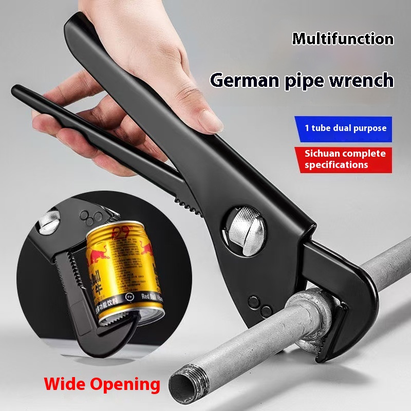 Main product image of Heavy-Duty European-Style Pipe Wrench for Industrial Applications