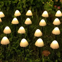 Product image of Outdoor Solar Mushroom LED Ground Lights, Small, Colored