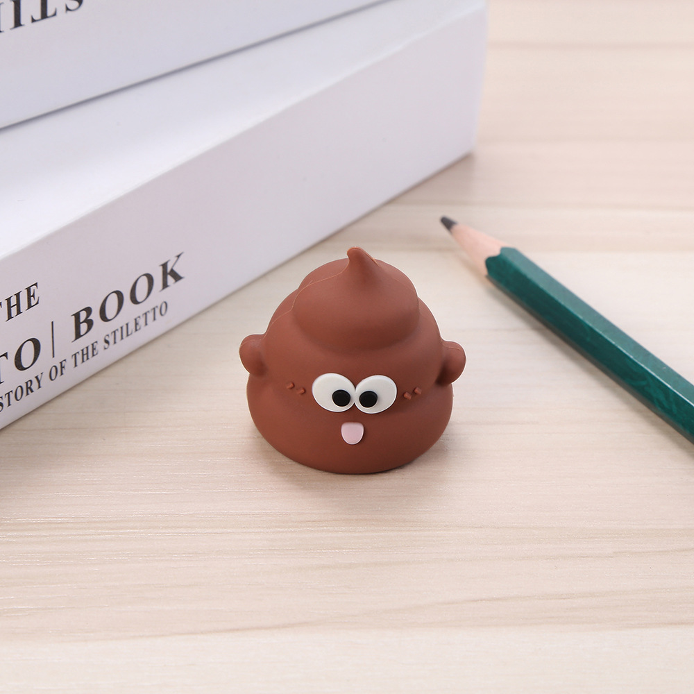 Main product image of Mini PVC Novelty Pencil Sharpener, Poop Design