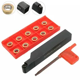 Product image of CNC Lathe Tool Holder and RPMT10T3MO Inserts, 10-Piece