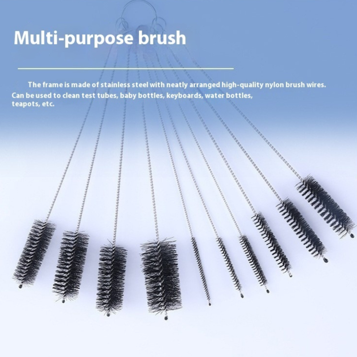 Main product image of Nylon Cleaning Brush Set with Stainless Steel Handles