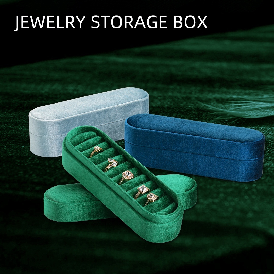 Main product image of Velvet Lined Storage Box for Rings and Ear Studs