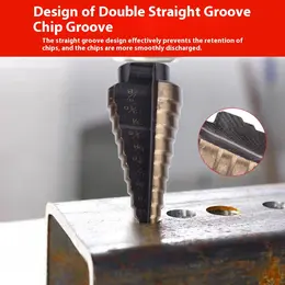 Product image of 5-piece Step Drill Bit Set for Electric Hand Drills