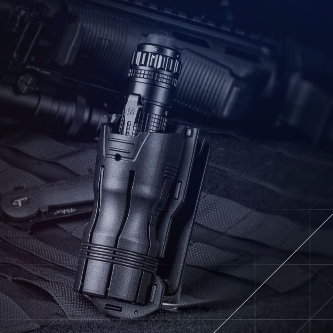 Main product image of V6 Tactical Flashlight 360-Degree Rotating Quick Pull Sleeve