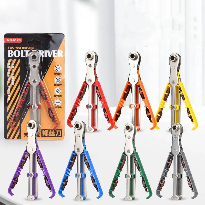 Main product image of Reversible Ratchet Screwdriver with Assorted Bit Set