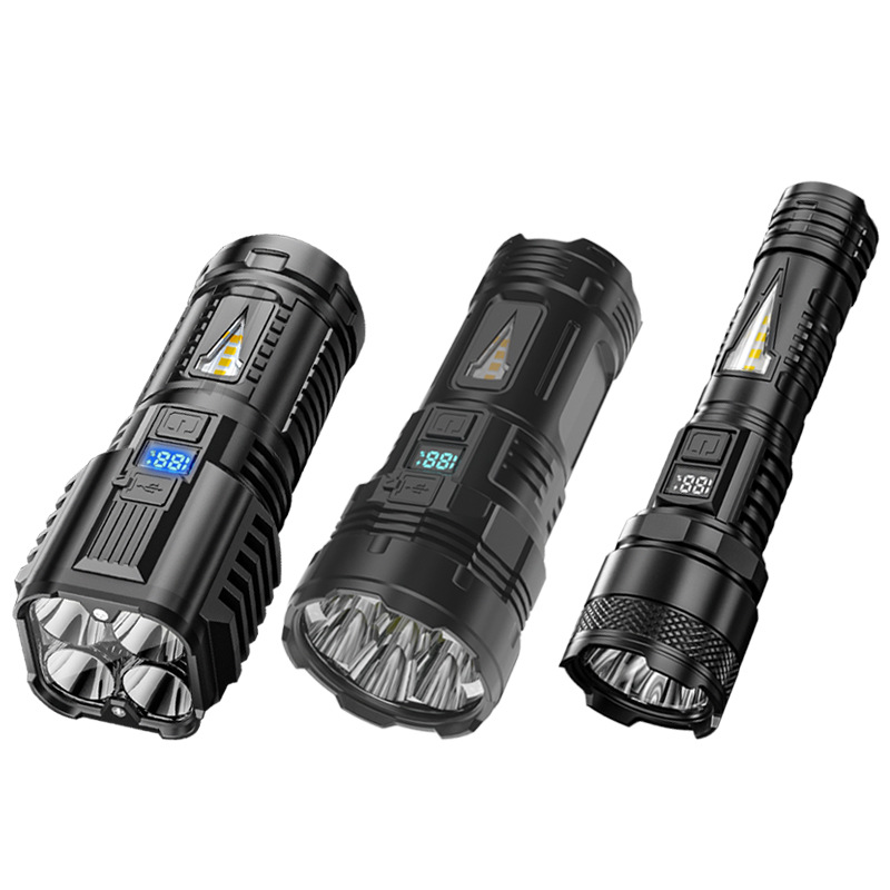 Main product image of Outdoor High Output Type-C Rechargeable Flashlight, Multi-Gear Dimming