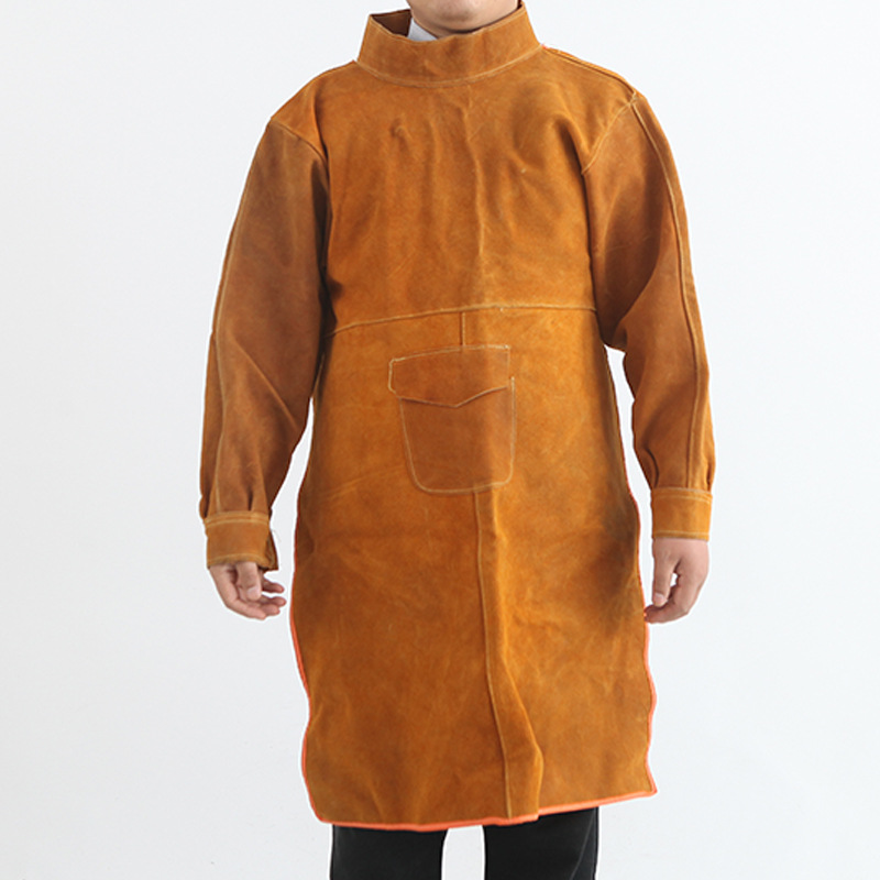Main product image of Cowhide Welding Bib, Protective Apron for Electric Welding