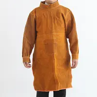 Product image of Cowhide Welding Bib, Protective Apron for Electric Welding