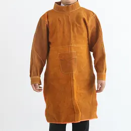 Product image of Cowhide Welding Bib, Protective Apron for Electric Welding