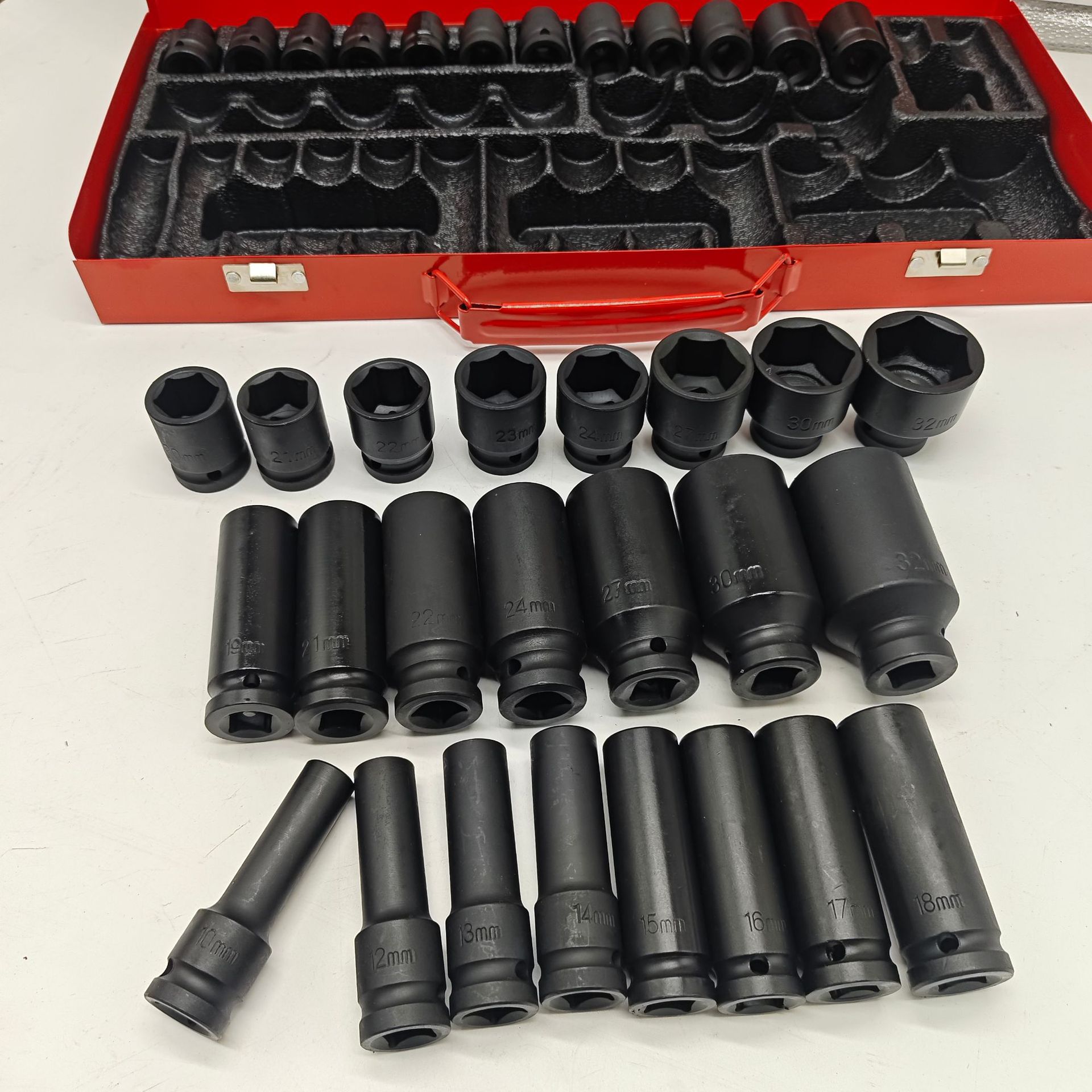 Main product image of 35-Piece Heavy-Duty Deep Impact Socket Wrench Set