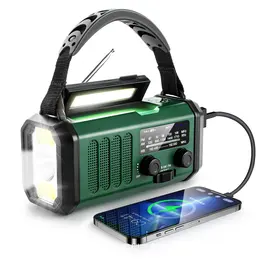 Product image of Portable Solar Charging Flashlight with FM/AM Radio