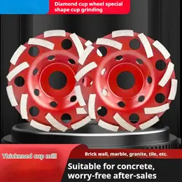 Product image of 5-inch Diamond Bowl Grinding Plate for Concrete, Marble, Granite