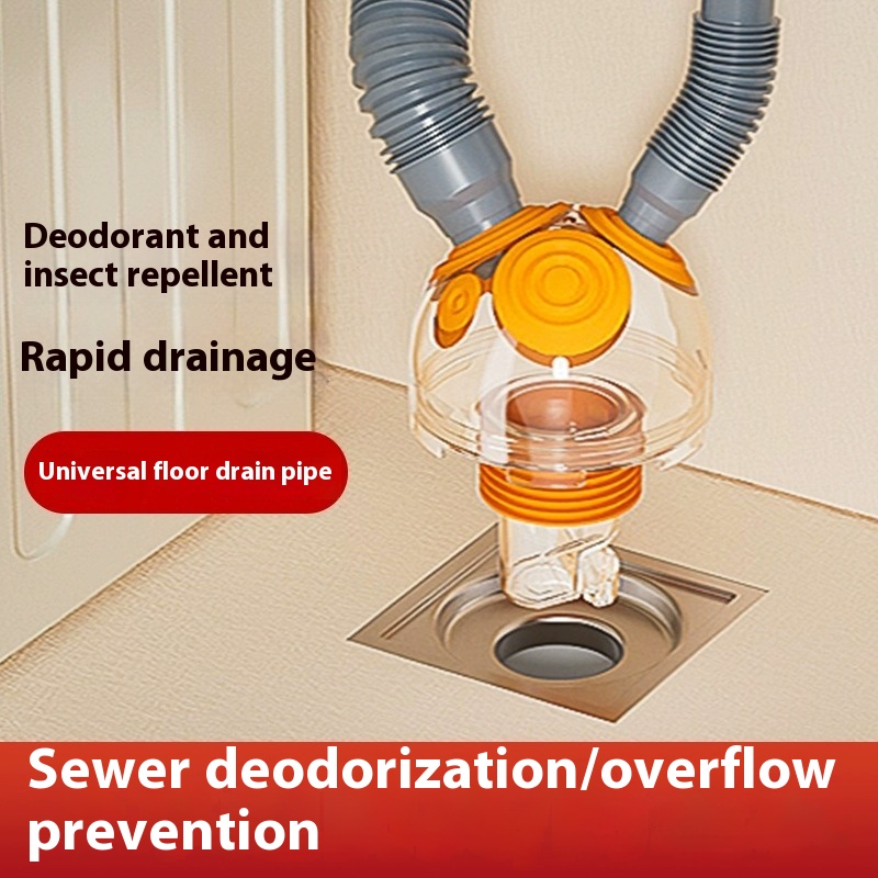 Main product image of Three-Way Odor-Blocking Sealing Plug for Kitchen Electrical Downcomers