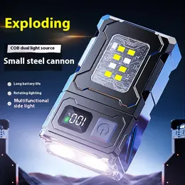 Product image of Keychain Flashlight, Type-C Rechargeable, Dual Light Source