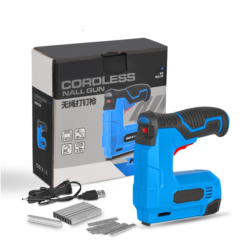 Main product image of Portable Lithium Battery Cordless Staple/Nail Gun for Woodworking