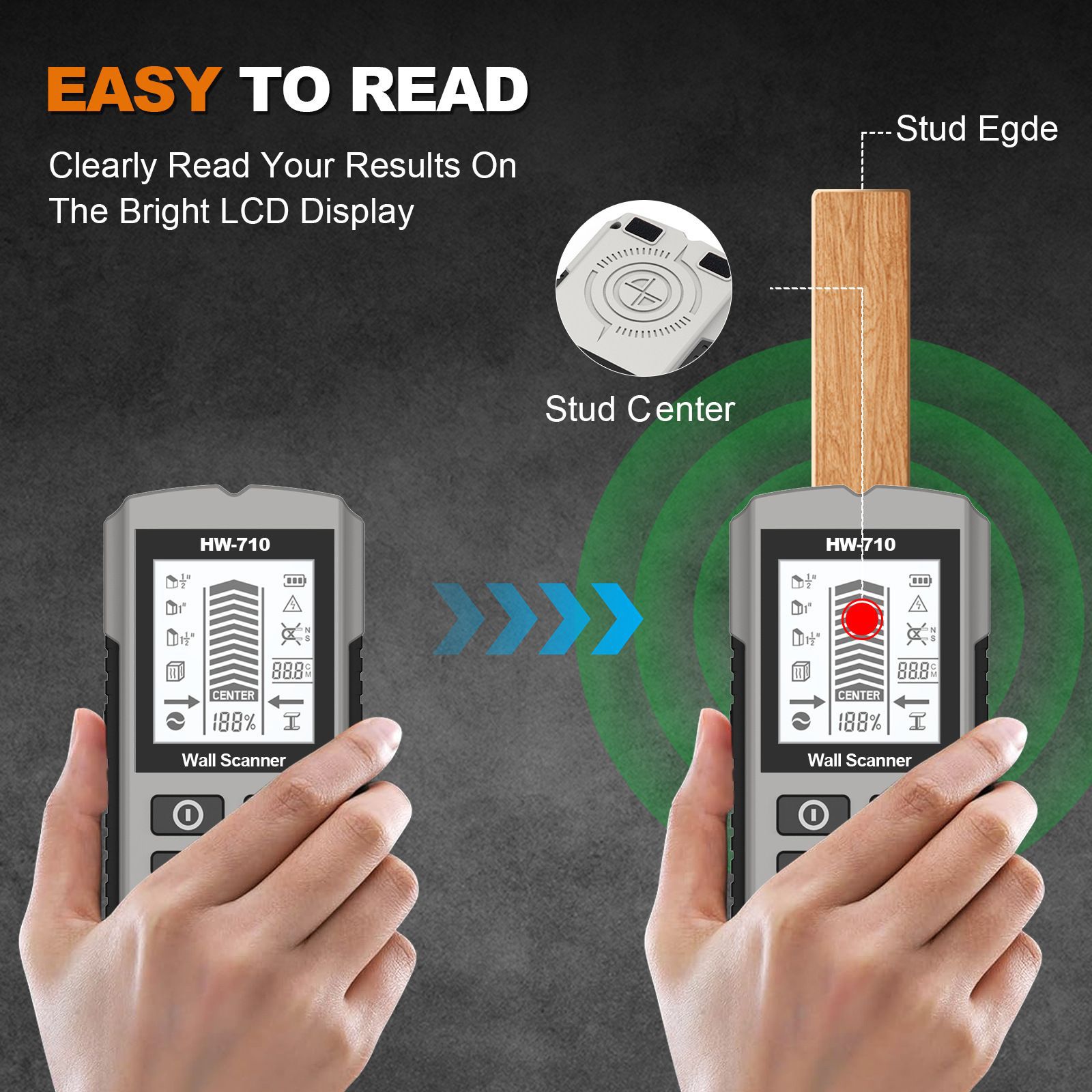 Main product image of Wall Scanner for Wire, Stud, and Metal Detection