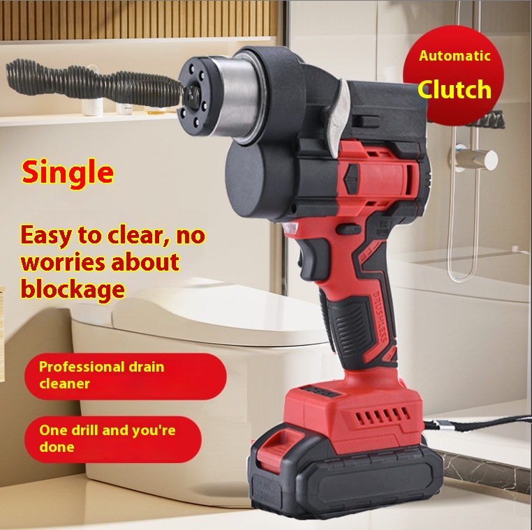 Main product image of Electric Drain Cleaning Tool for Pipe, Toilet, and Floor Drains