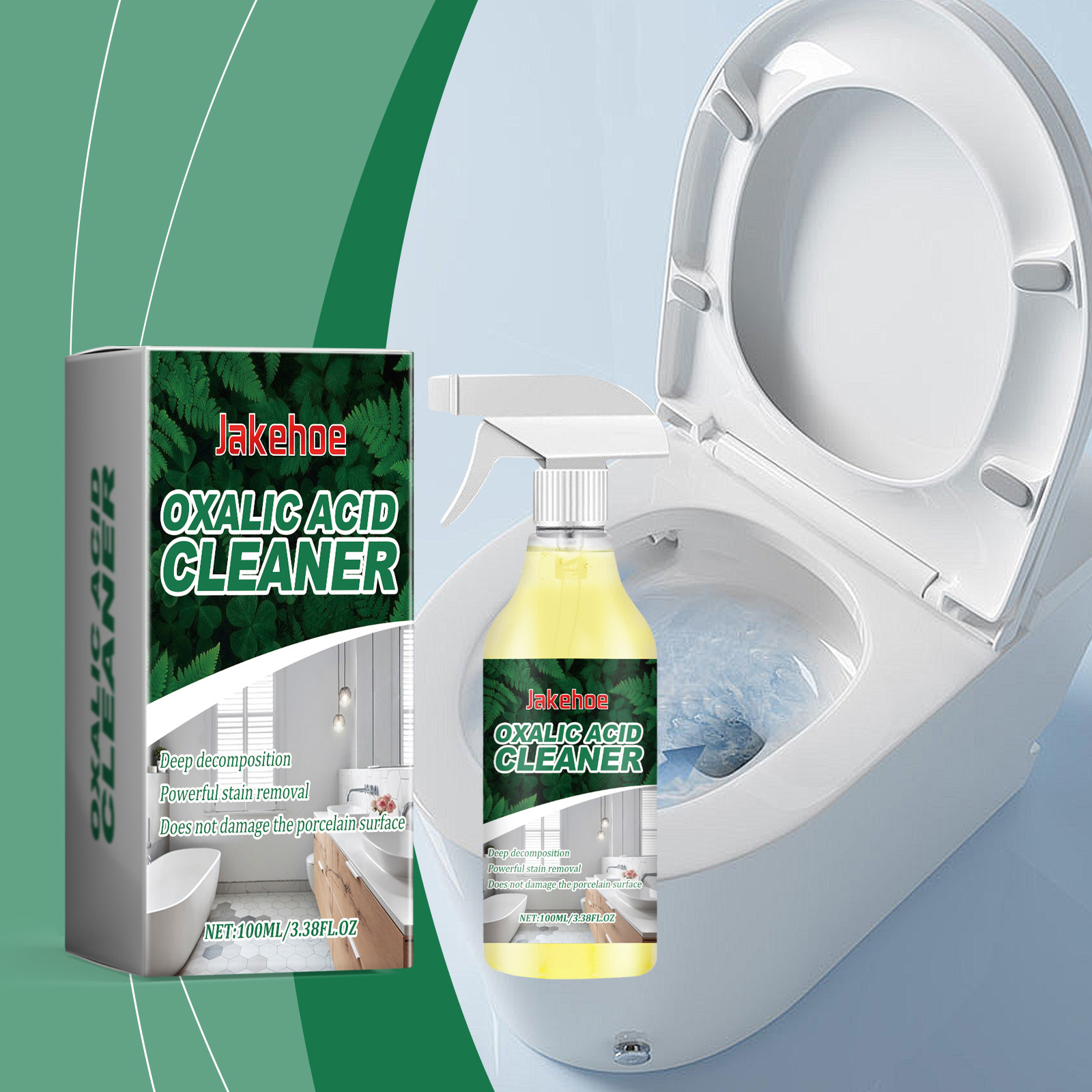 Main product image of Toilet Bowl Cleaner for Stain Removal and Decontamination