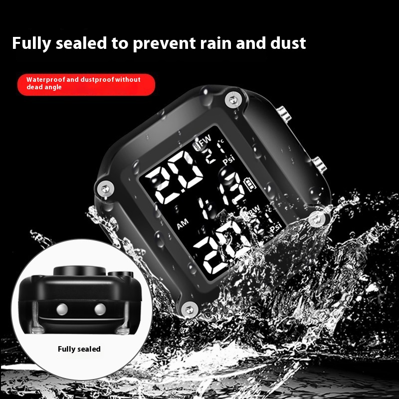 Main product image of Motorcycle Tire Pressure Monitoring System with Alarm