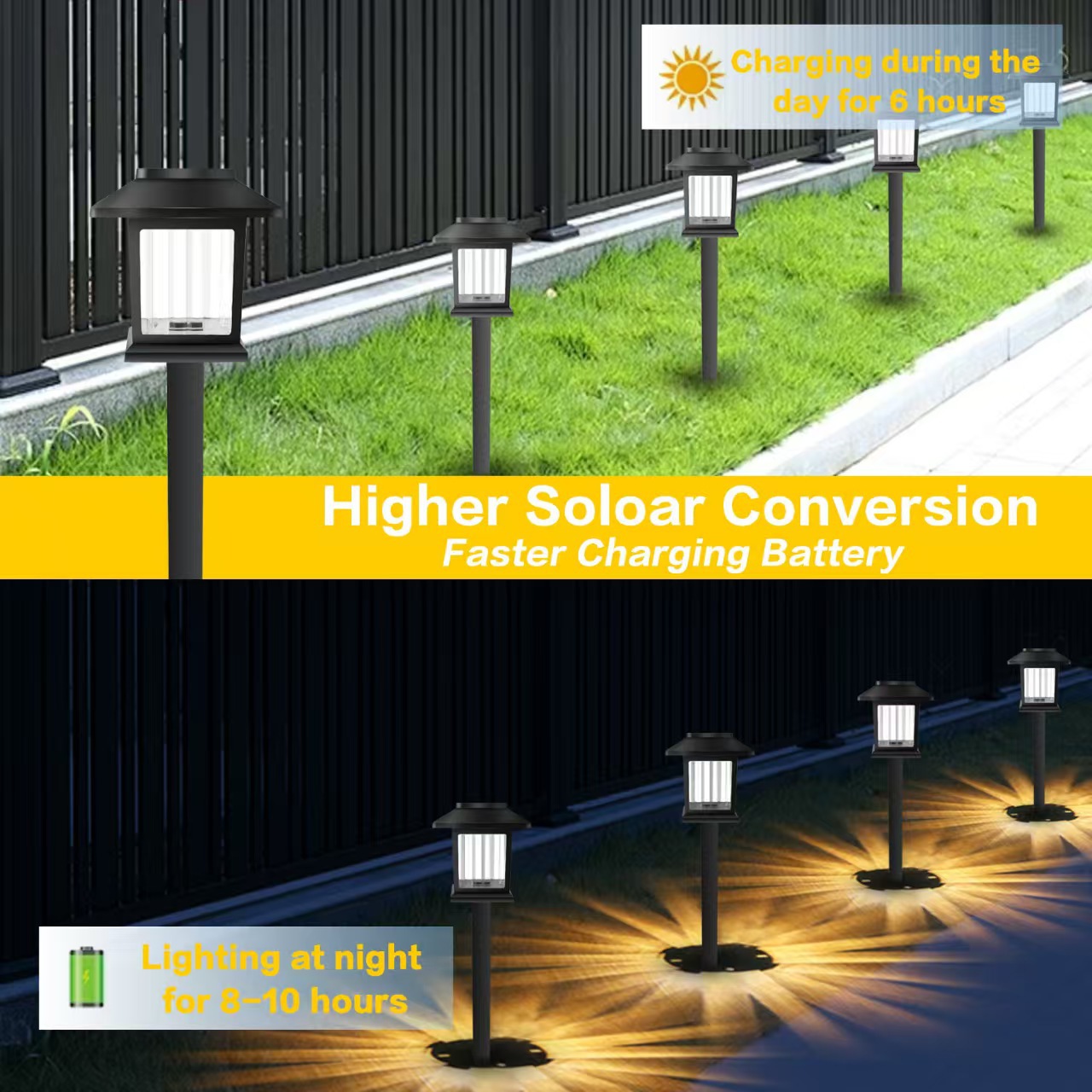 Main product image of Solar-Powered Landscape Garden Ground-Stake Light Fixture