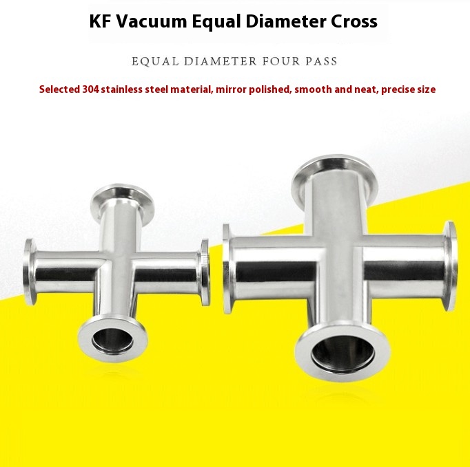 Main product image of 304 Stainless Steel Four-Way High Vacuum Quick Installation