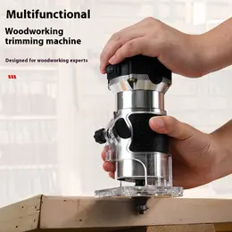 Product image of Electric Woodworking Router with 6-Speed Control