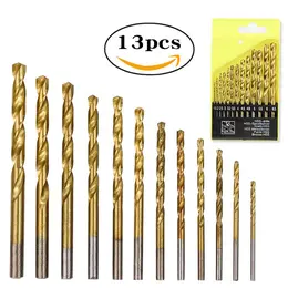 Product image of Titanium-plated Twist Drill Bit Set, Assorted Sizes, Boxed