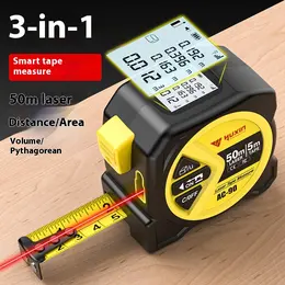 Product image of Three-in-One Laser and Infrared Ranging Tape Measure