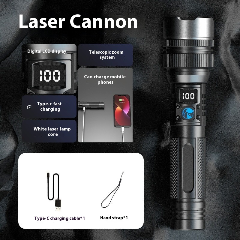 Main product image of Portable Worklight Flashlight with Long-Range White Light and LCD Display